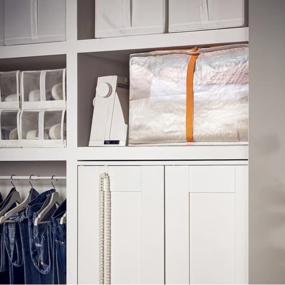 White and Orange Storage Case